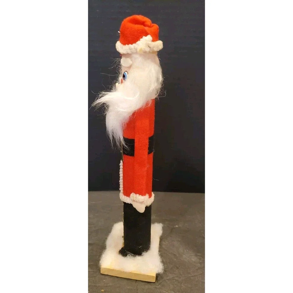 Handcrafted Cardboard Tube Santa Claus Handmade Holiday Christmas Decor Xmas